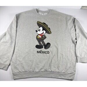 2025 Disney Parks EPCOT World Showcase Mexico Mickey Sweatshirt Unisex 3XL NWOT
